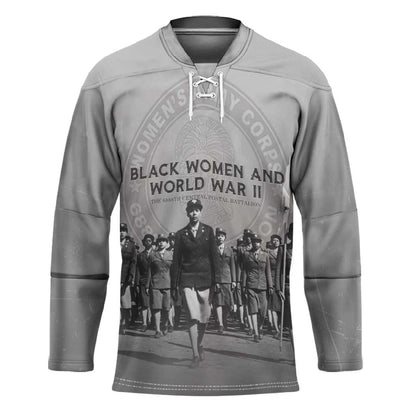 Black Women of World War II Hockey Jersey 6888th Central Postal Directory Battalion