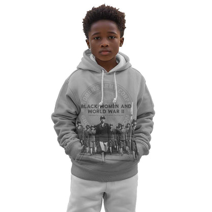 Black Women of World War II Kid Hoodie 6888th Central Postal Directory Battalion