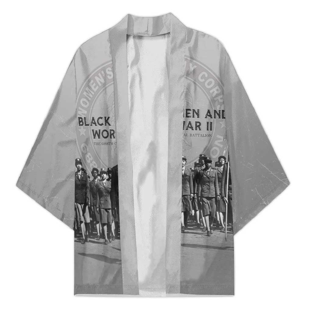 Black Women of World War II Kimono 6888th Central Postal Directory Battalion