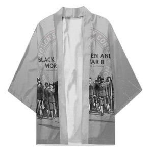 Black Women of World War II Kimono 6888th Central Postal Directory Battalion