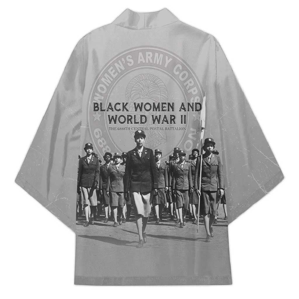 Black Women of World War II Kimono 6888th Central Postal Directory Battalion