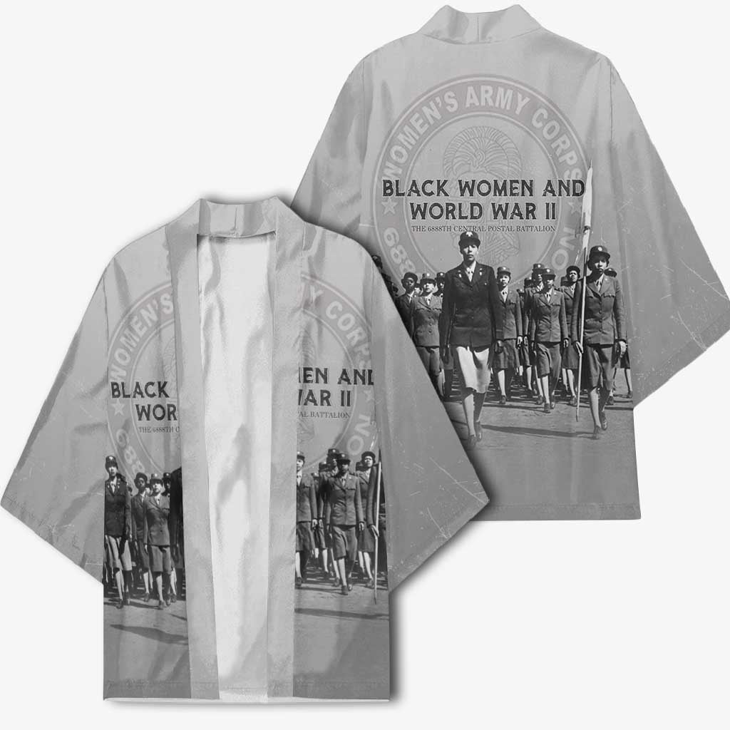 Black Women of World War II Kimono 6888th Central Postal Directory Battalion
