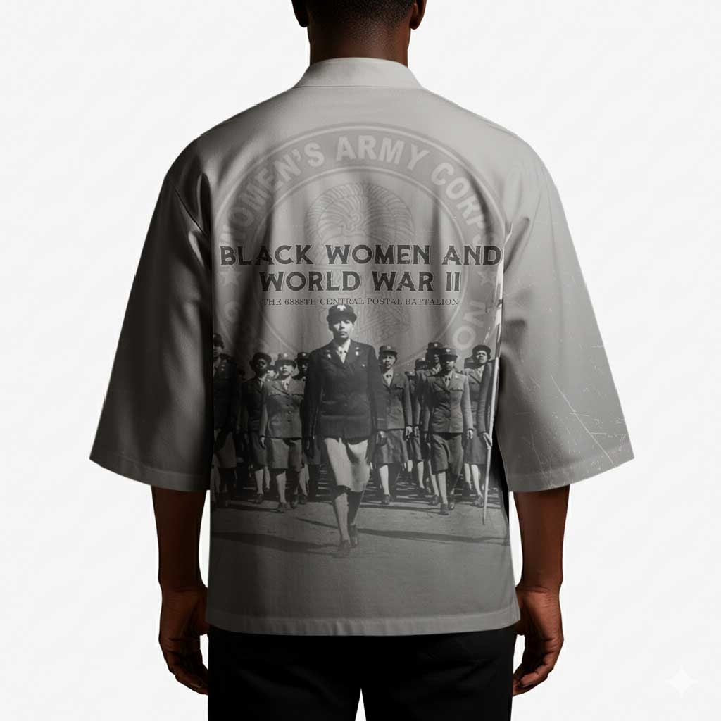 Black Women of World War II Kimono 6888th Central Postal Directory Battalion