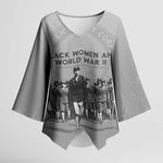 Black Women of World War II Kimono Sleeve Blouse 6888th Central Postal Directory Battalion