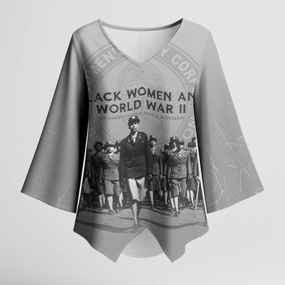 Black Women of World War II Kimono Sleeve Blouse 6888th Central Postal Directory Battalion
