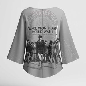 Black Women of World War II Kimono Sleeve Blouse 6888th Central Postal Directory Battalion