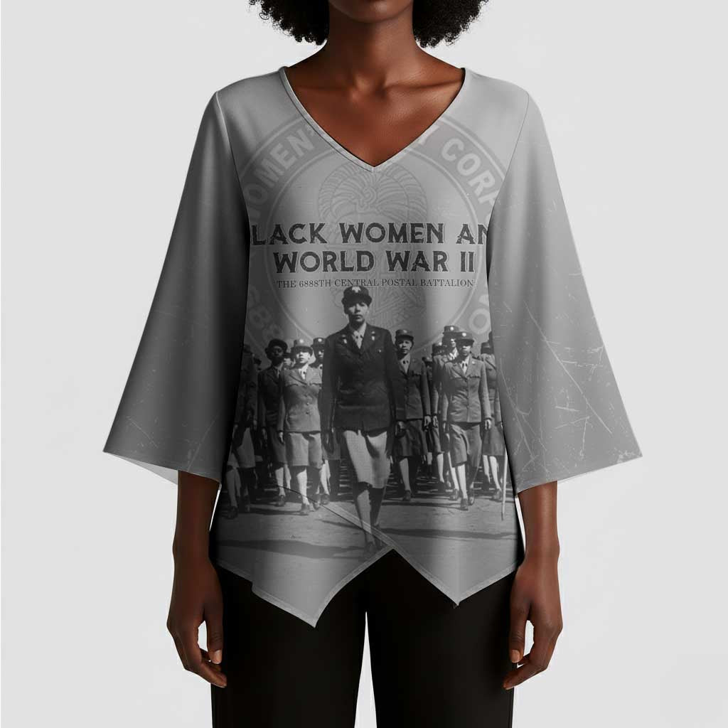Black Women of World War II Kimono Sleeve Blouse 6888th Central Postal Directory Battalion