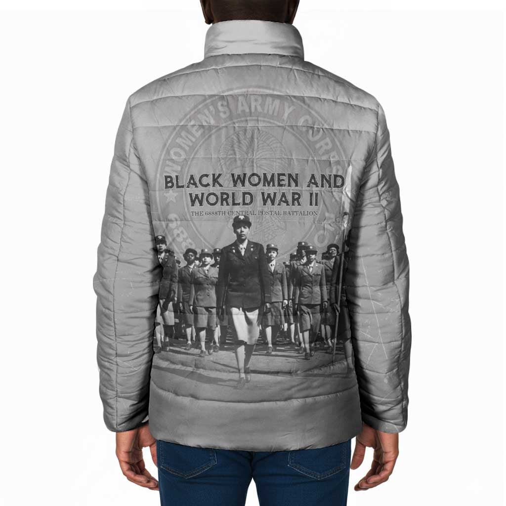 Black Women of World War II Padded Jacket 6888th Central Postal Directory Battalion