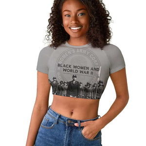 Black Women of World War II Raglan Cropped T shirt 6888th Central Postal Directory Battalion