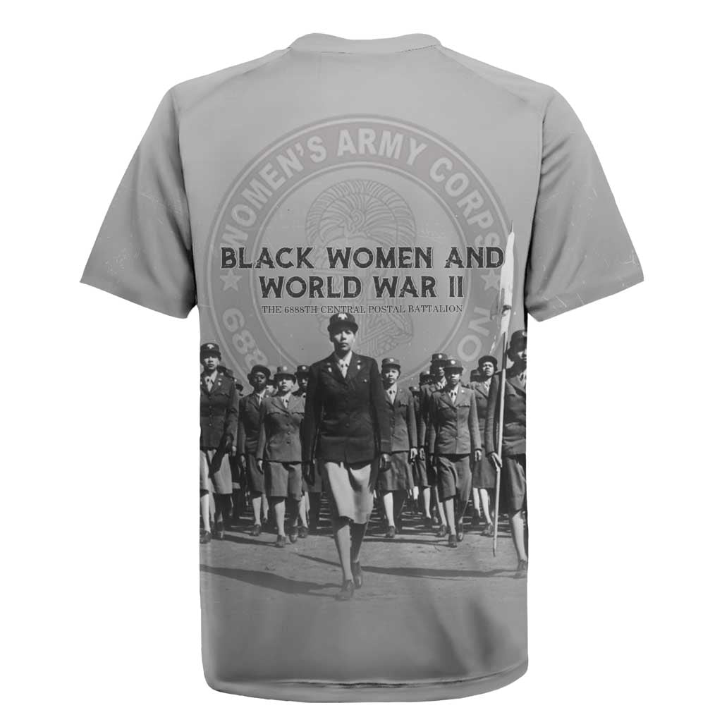 Black Women of World War II Rugby Jersey 6888th Central Postal Directory Battalion