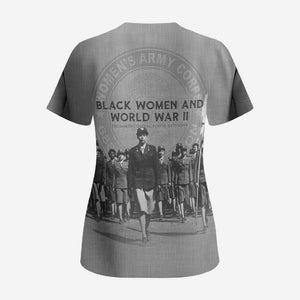 Black Women of World War II Scrub Top 6888th Central Postal Directory Battalion