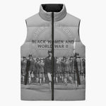 Black Women of World War II Sleeveless Puffer Jacket 6888th Central Postal Directory Battalion
