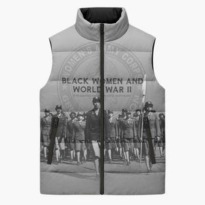 Black Women of World War II Sleeveless Puffer Jacket 6888th Central Postal Directory Battalion