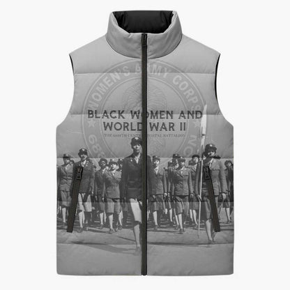 Black Women of World War II Sleeveless Puffer Jacket 6888th Central Postal Directory Battalion