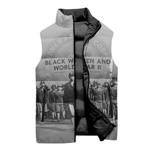 Black Women of World War II Sleeveless Puffer Jacket 6888th Central Postal Directory Battalion