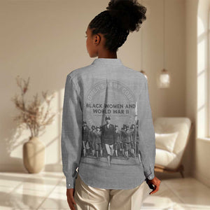 Black Women of World War II Women Casual Shirt 6888th Central Postal Directory Battalion