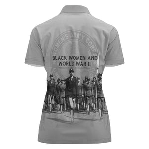 Black Women of World War II Women Polo Shirt 6888th Central Postal Directory Battalion
