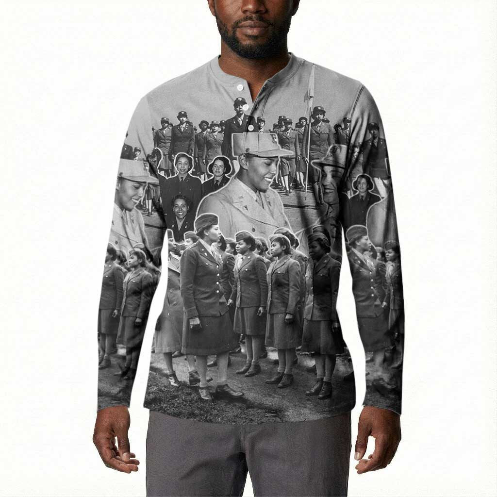 Six Triple Eight Button Sweatshirt Women of the Womens Army Corps