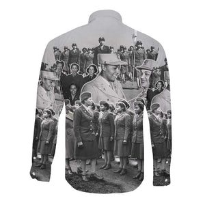 Six Triple Eight Long Sleeve Button Shirt Women of the Womens Army Corps