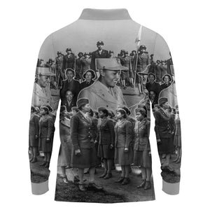 Six Triple Eight Long Sleeve Polo Shirt Women of the Womens Army Corps