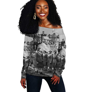 Six Triple Eight Off Shoulder Sweater Women of the Womens Army Corps