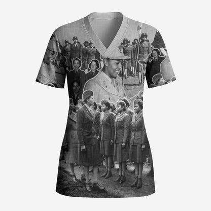 Six Triple Eight Scrub Top Women of the Womens Army Corps