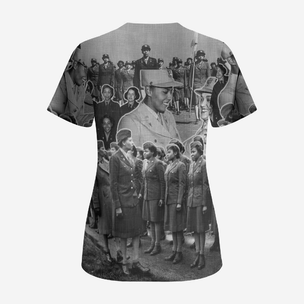 Six Triple Eight Scrub Top Women of the Womens Army Corps