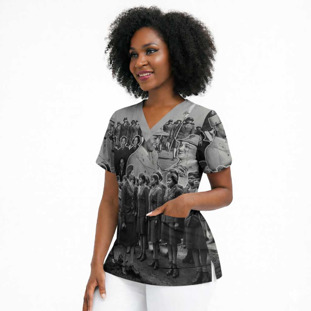 Six Triple Eight Scrub Top Women of the Womens Army Corps