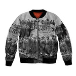 Six Triple Eight Sleeve Zip Bomber Jacket Women of the Womens Army Corps