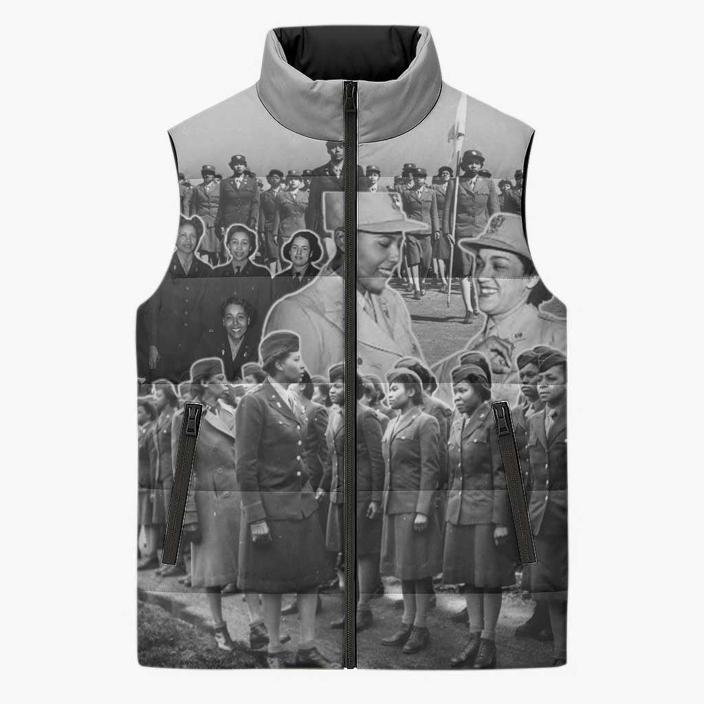 Six Triple Eight Sleeveless Puffer Jacket Women of the Womens Army Corps