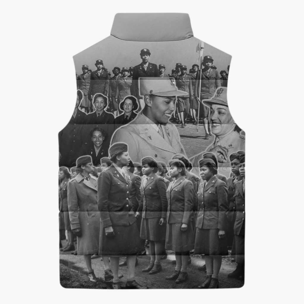 Six Triple Eight Sleeveless Puffer Jacket Women of the Womens Army Corps