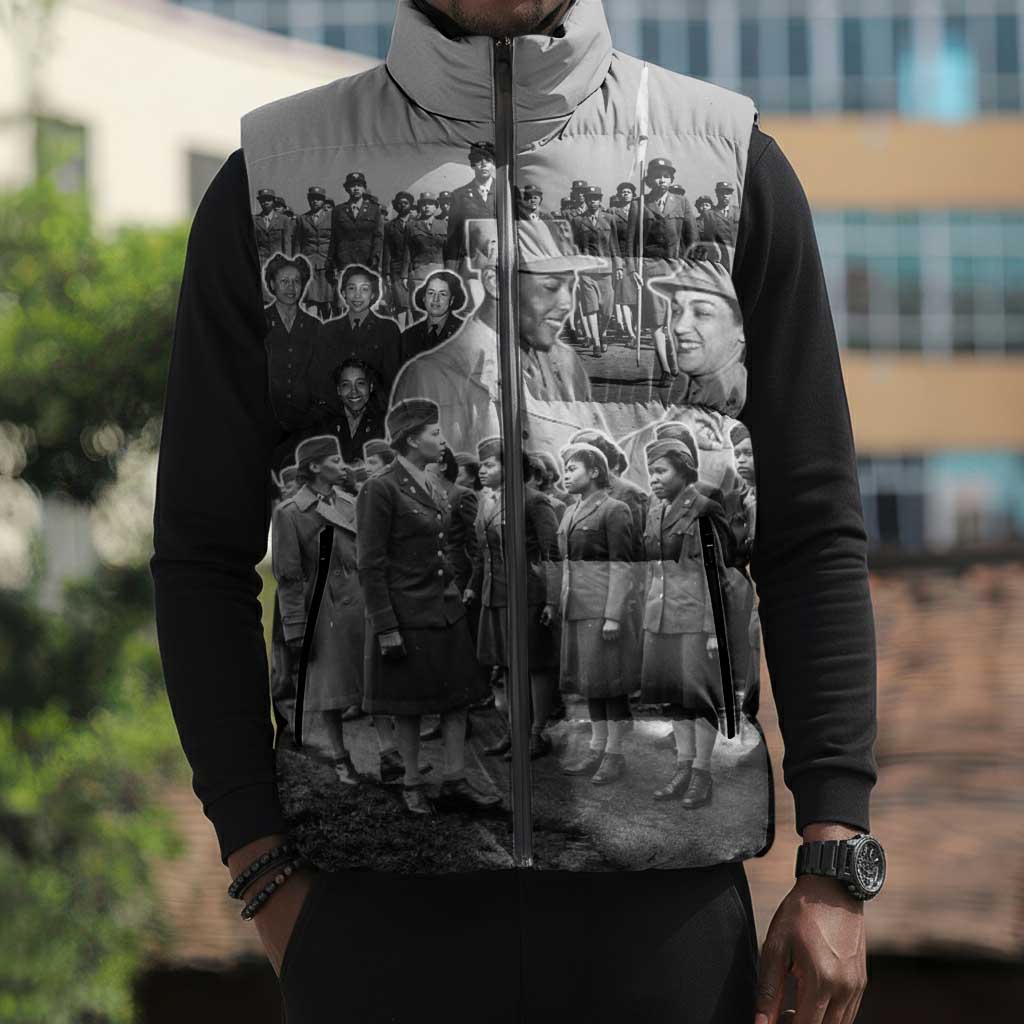 Six Triple Eight Sleeveless Puffer Jacket Women of the Womens Army Corps