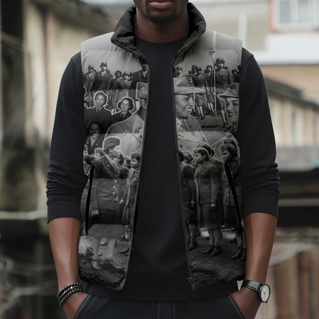 Six Triple Eight Sleeveless Puffer Jacket Women of the Womens Army Corps