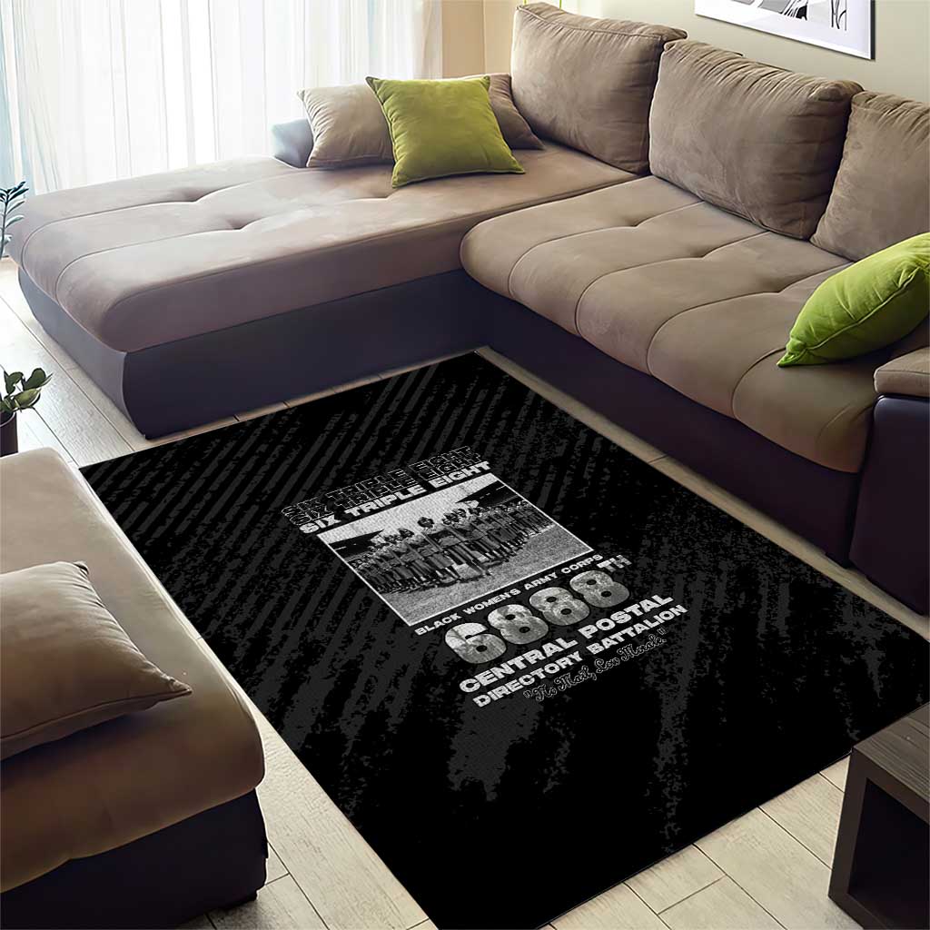 6888th Central Postal Directory Battalion Area Rug Six Triple Eight