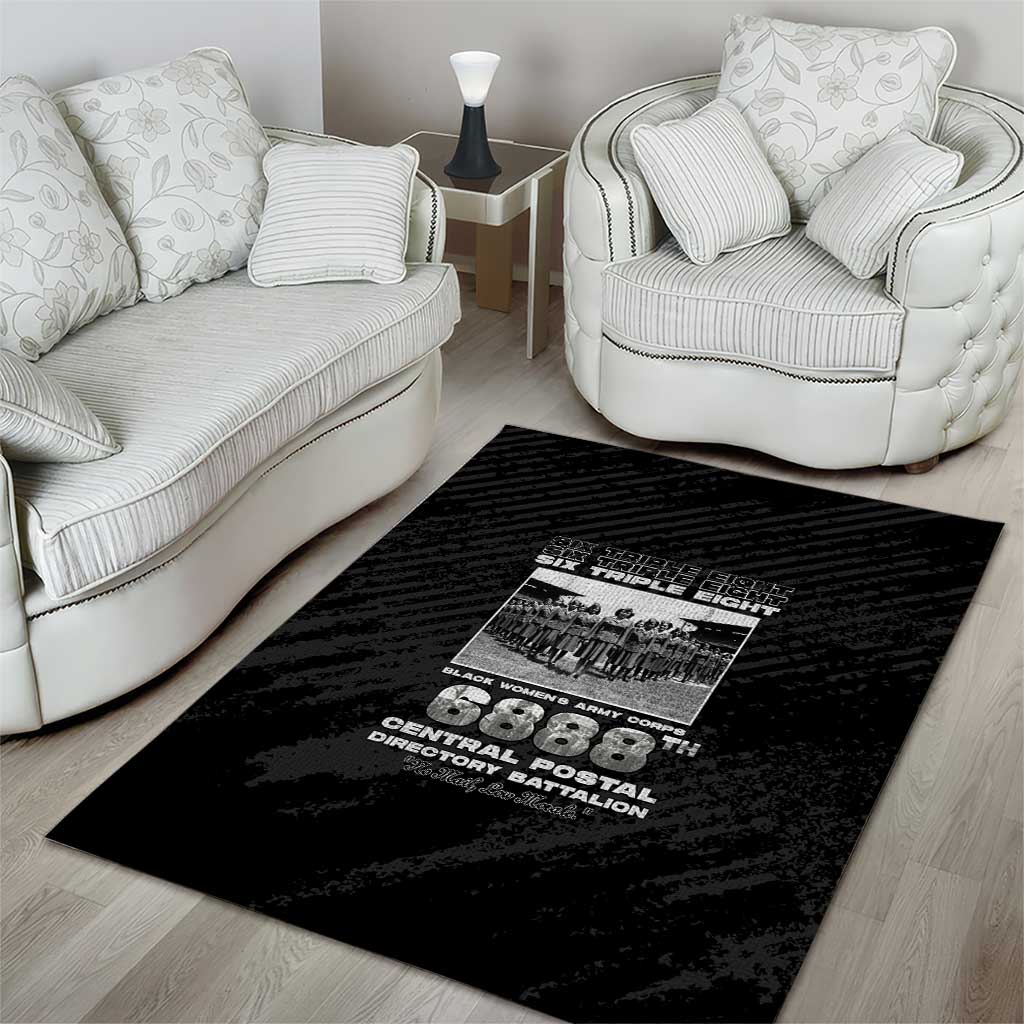 6888th Central Postal Directory Battalion Area Rug Six Triple Eight