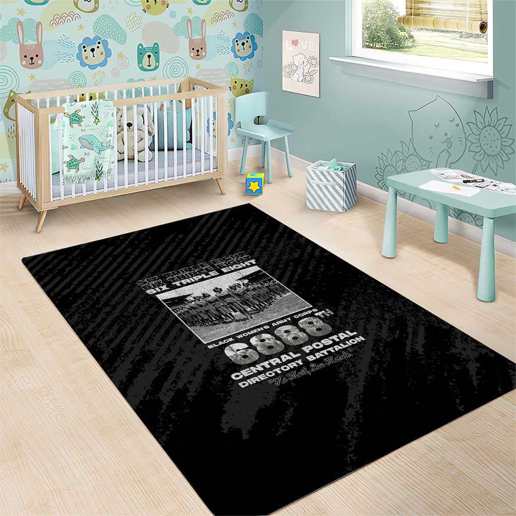 6888th Central Postal Directory Battalion Area Rug Six Triple Eight