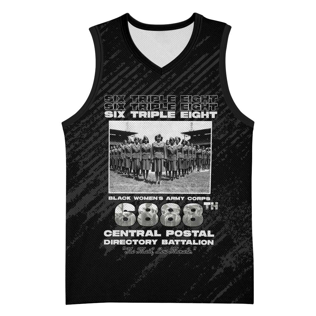 6888th Central Postal Directory Battalion Basketball Jersey Six Triple Eight