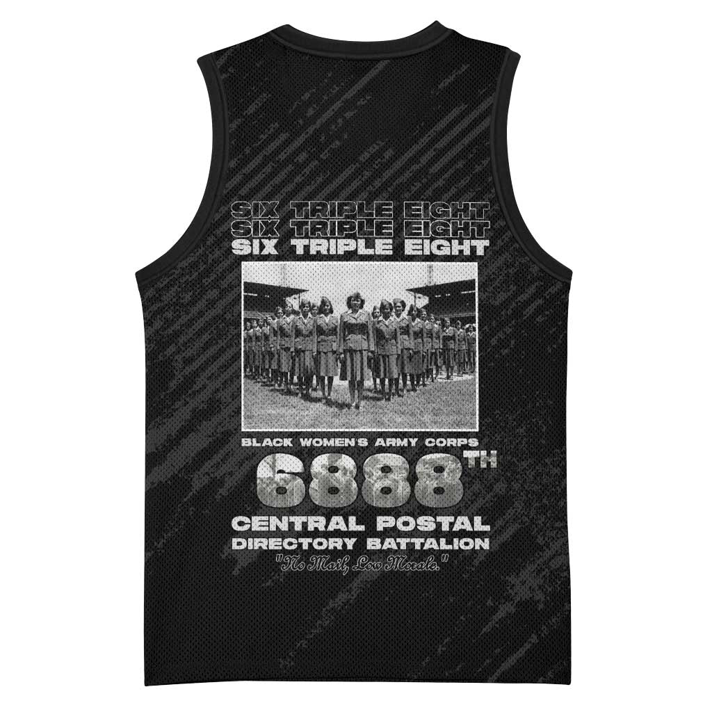 6888th Central Postal Directory Battalion Basketball Jersey Six Triple Eight