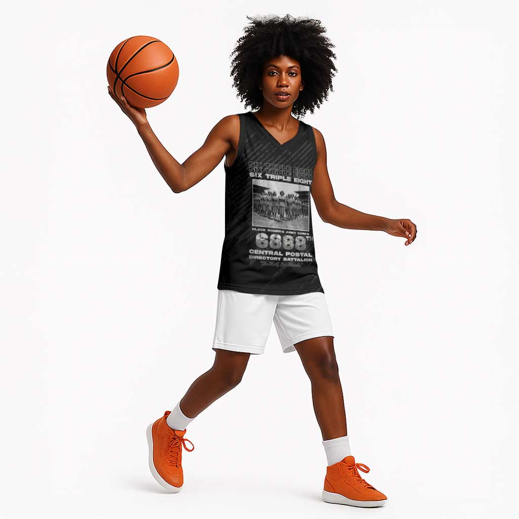 6888th Central Postal Directory Battalion Basketball Jersey Six Triple Eight