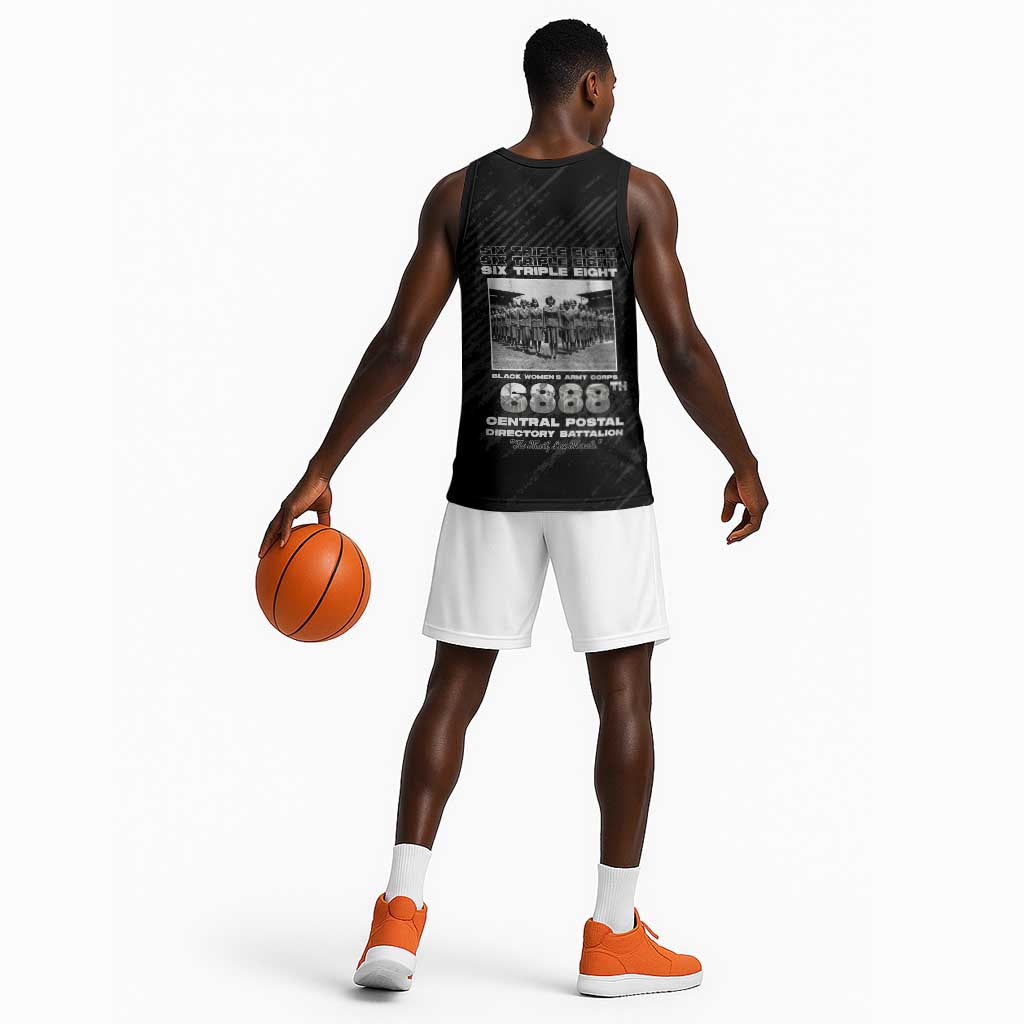 6888th Central Postal Directory Battalion Basketball Jersey Six Triple Eight