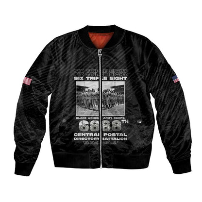 6888th Central Postal Directory Battalion Bomber Jacket Six Triple Eight