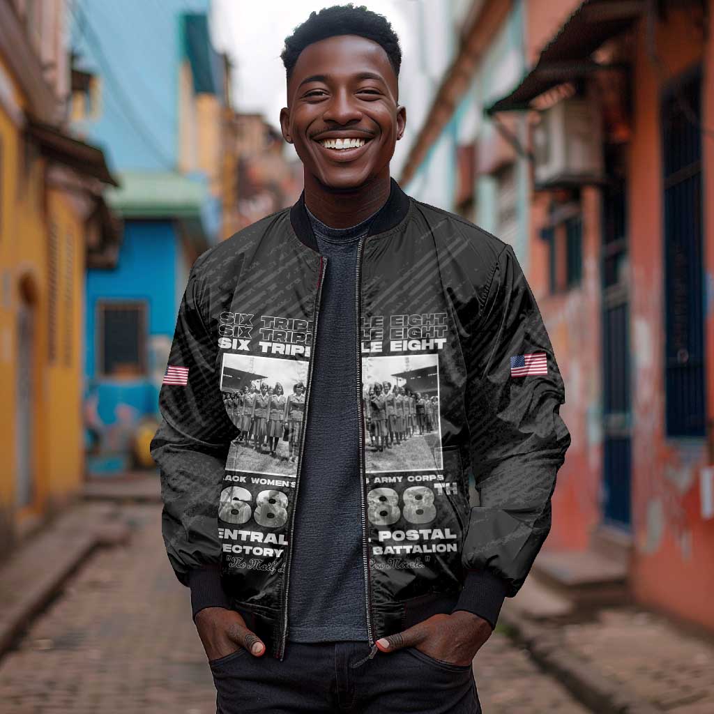 6888th Central Postal Directory Battalion Bomber Jacket Six Triple Eight