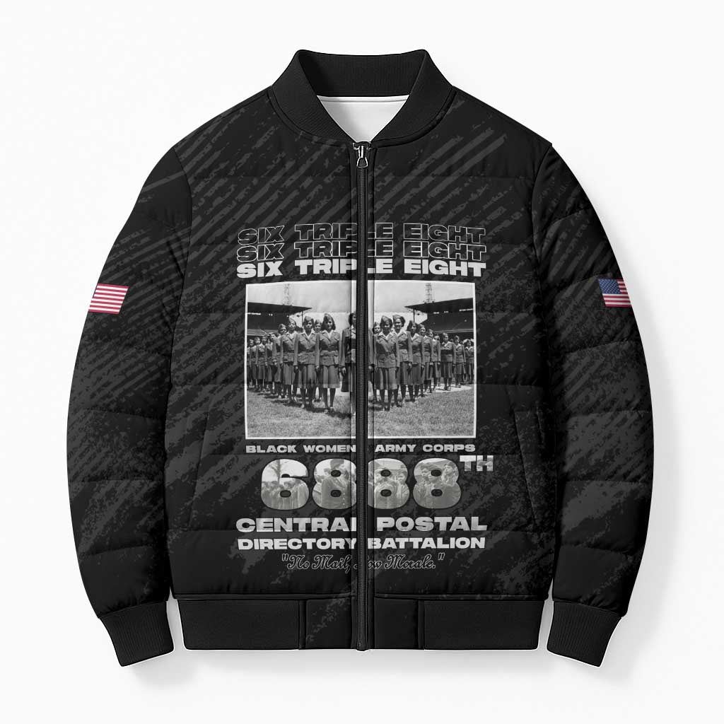 6888th Central Postal Directory Battalion Bomber Puffer Jacket Six Triple Eight