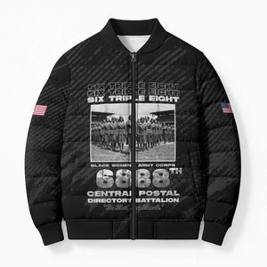 6888th Central Postal Directory Battalion Bomber Puffer Jacket Six Triple Eight
