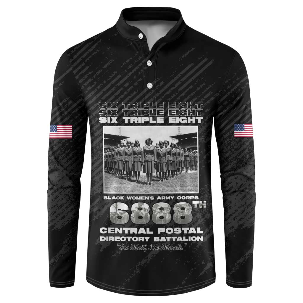 6888th Central Postal Directory Battalion Button Sweatshirt Six Triple Eight
