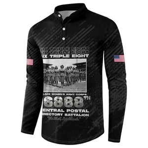 6888th Central Postal Directory Battalion Button Sweatshirt Six Triple Eight