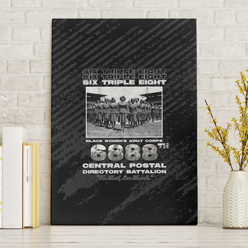 6888th Central Postal Directory Battalion Canvas Wall Art Six Triple Eight