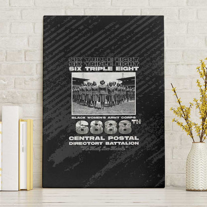 6888th Central Postal Directory Battalion Canvas Wall Art Six Triple Eight
