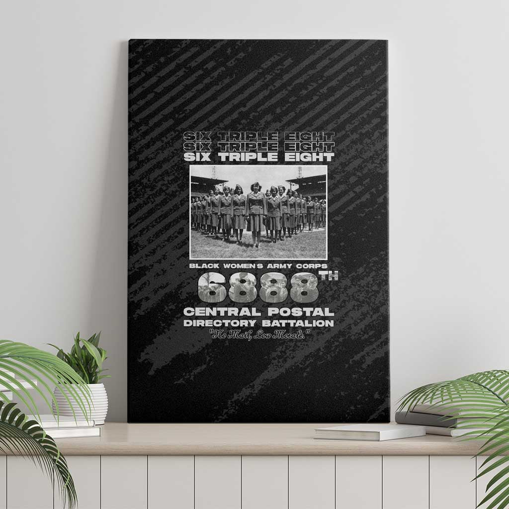 6888th Central Postal Directory Battalion Canvas Wall Art Six Triple Eight