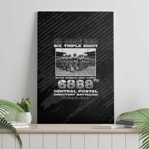 6888th Central Postal Directory Battalion Canvas Wall Art Six Triple Eight